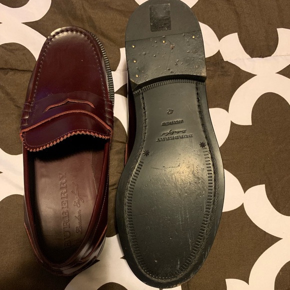 COPY - Burberry Black Bedmont Leather Penny Loafers Flats - Picture 5 of 5